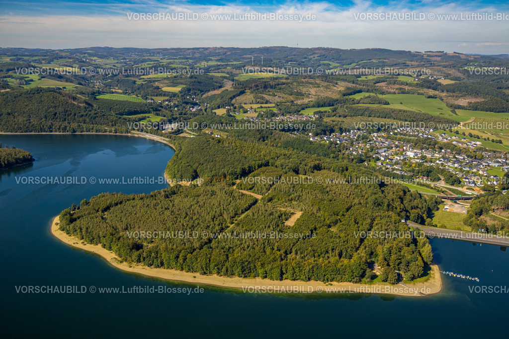 Attendorn230909215 | Luftbild, Biggetalsperre, Neu-Listernohl, Attendorn, Sauerland, Nordrhein-Westfalen, Deutschland