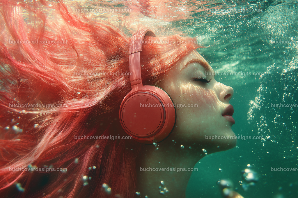 Gesicht einer Frau mit Kopfhörer (69) | face of a woman underwater , with pink colored hair spread over the surface of the image, with a red headphone - close up - studio light - vivid colors - high detail - realistic - photo --chaos 5 --ar 3:2 --stylize 50 --weird 200 --v 6.1 Job ID: 53a3154d-6c78-4da3-9d3b-b2fa5c9a4bba