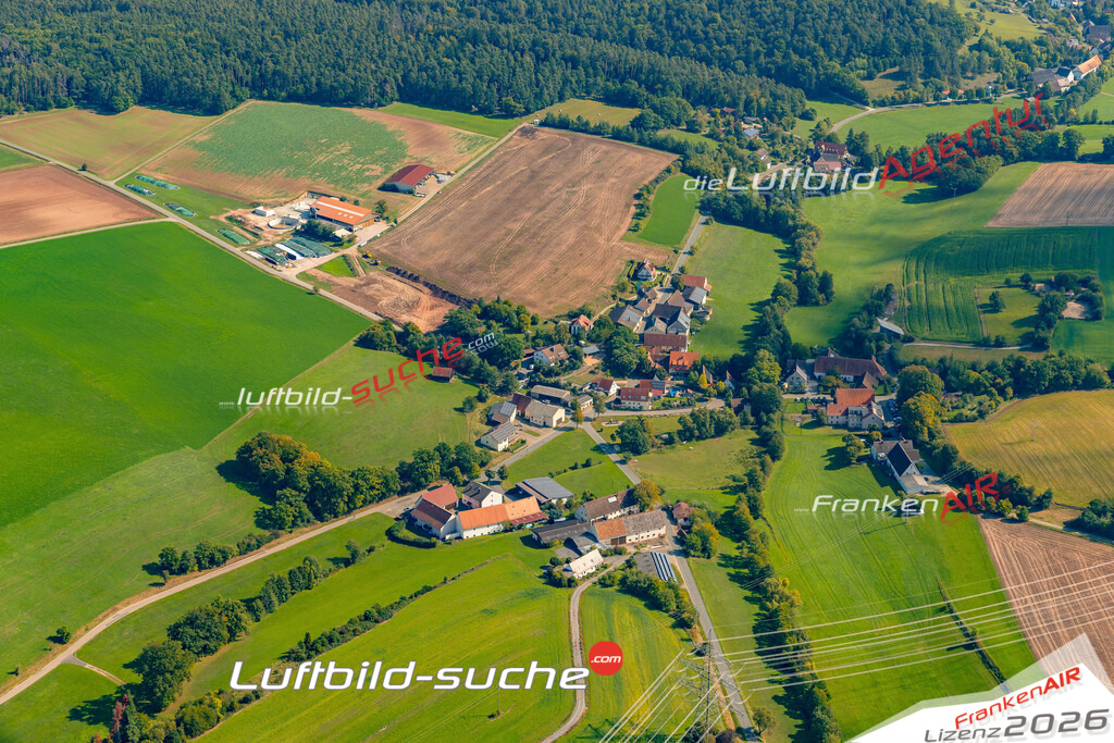 Mosbach Markt Erlbach Bild- Das Luftbild wurde 2025 vom UL-Flugzeug heraus erstellt ( keine Drohne ) - Hochauflösende Luftaufnahme -Nicht vergleichbar mit Google Maps oder Satelittenbilder- Die Geschenkidee !Mit Lizenz und Bildrechte bestellbar