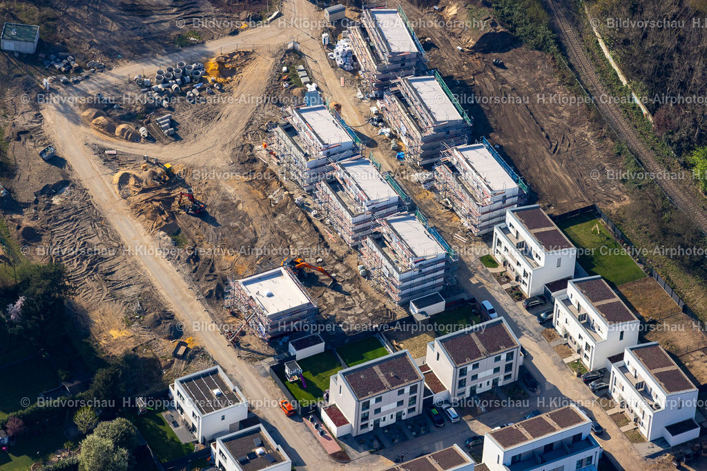 Luftbild Duisburg 439A9074 | Luftbild Baustelle zum Neubau einer Mehrfamilenhaussiedlung im Ortsteil Duisburg - Realisiert mit Pictrs.com