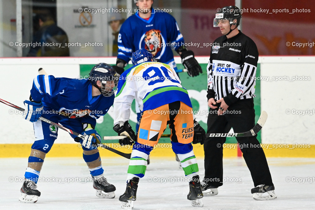  EC Tigers Paternion vs. EC Virgen 8.1.2022 | #2 Pranjic Marko, #90 Gasser Sandro, ALTERSBERGER Roland Referee