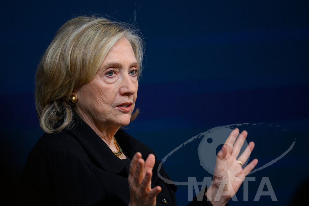 _DWA4038 | Die US-Politikerin Hillary Clinton auf der Veranstaltung Bridging Scholarship and Statecraft im Rahmen der Münchner Sicherheitskonferenz 2026. München, 13.02.2026 Bayern Deutschland  - Realisiert mit Pictrs.com