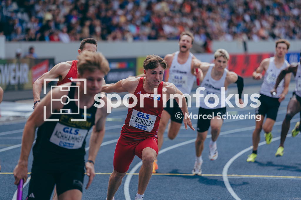 Deutsche Meisterschaften der Frauen und Männer 2026 | Felix Schulze, Hamburger SV, 4x100-Meter-Staffel, Deutsche Meisterschaften der Frauen und Männer 2026, Lohrheidestadion Bochum-Wattenscheid, 26.07.2026. Foto: Marcel Schwering / sportimfokus - Realisiert mit Pictrs.com
