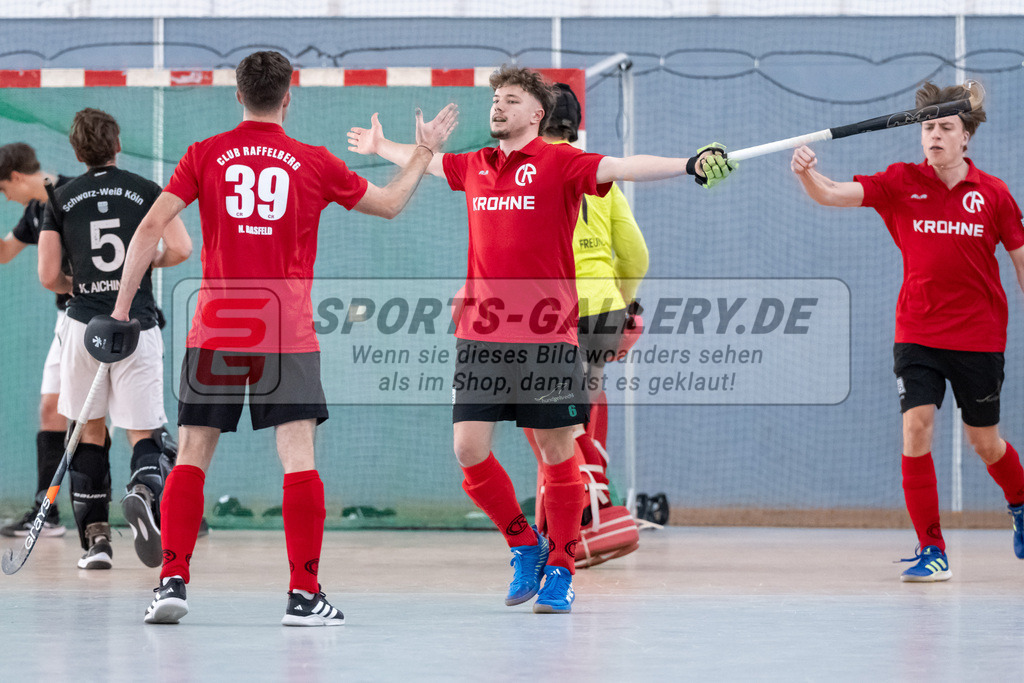 HK_20250202_102273 | 2. Bundesliga Halle Herren Club Raffelberg - Schwarz Weiss Köln am 2.2.2025 Halle am Raffelberg, Duisburg ,