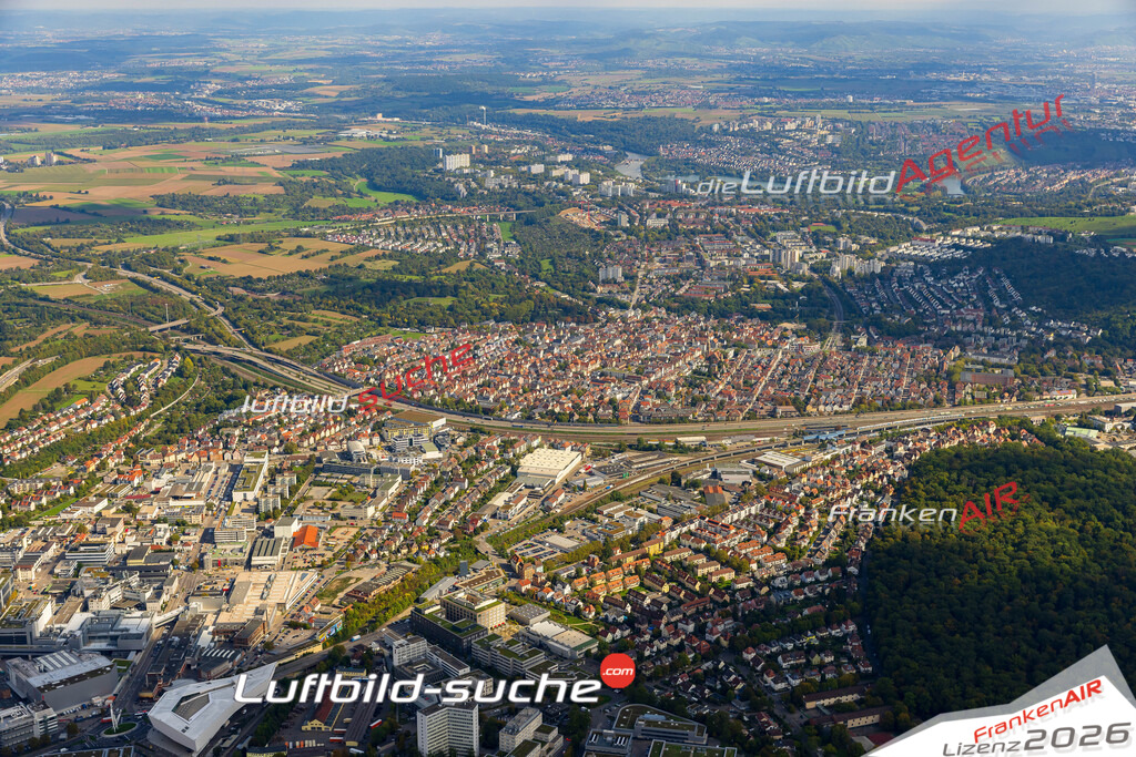 Luftaufnahme  Zuffenhausen-Am Stadtpark  Stuttgart Das Luftbild wurde 2025 vom UL-Flugzeug heraus erstellt ( keine Drohne ) - Hochauflösende Luftaufnahme -Nicht vergleichbar mit Google Maps oder Satelittenbilder- Die Geschenkidee !Mit Lizenz und Bildrechte bestellbar