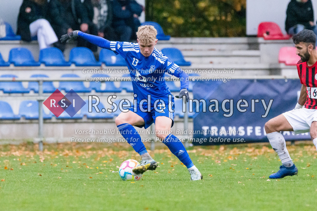 Fußball, Saison 2022/23, Oberliga Hamburg, WTSV Concordia Hamburg - Niendorfer TSV, Sportpark Hinschenfelde (Hamburg), 13.11.2022, 19. Spieltag | Falk Christopher Gross (#13, NTSV)