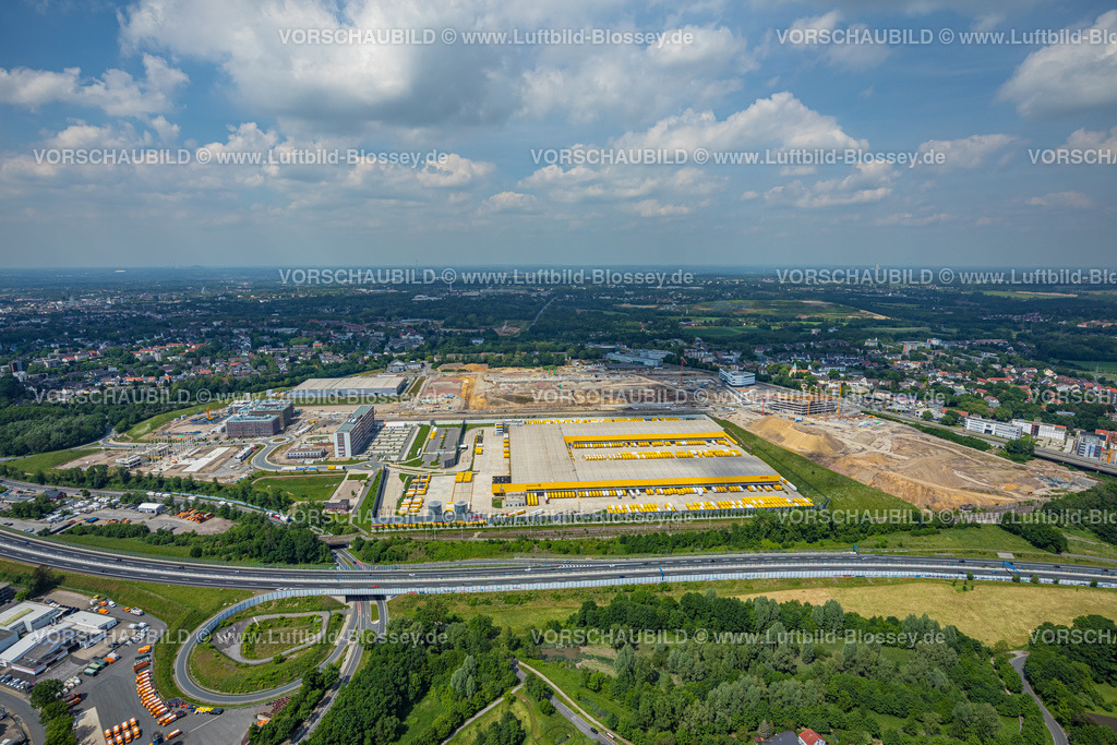 Bochum220503611 | Luftbild, Baustelle Mark 51/7, DHL Logistikzentrum, Laer, Bochum, Ruhrgebiet, Nordrhein-Westfalen, Deutschland