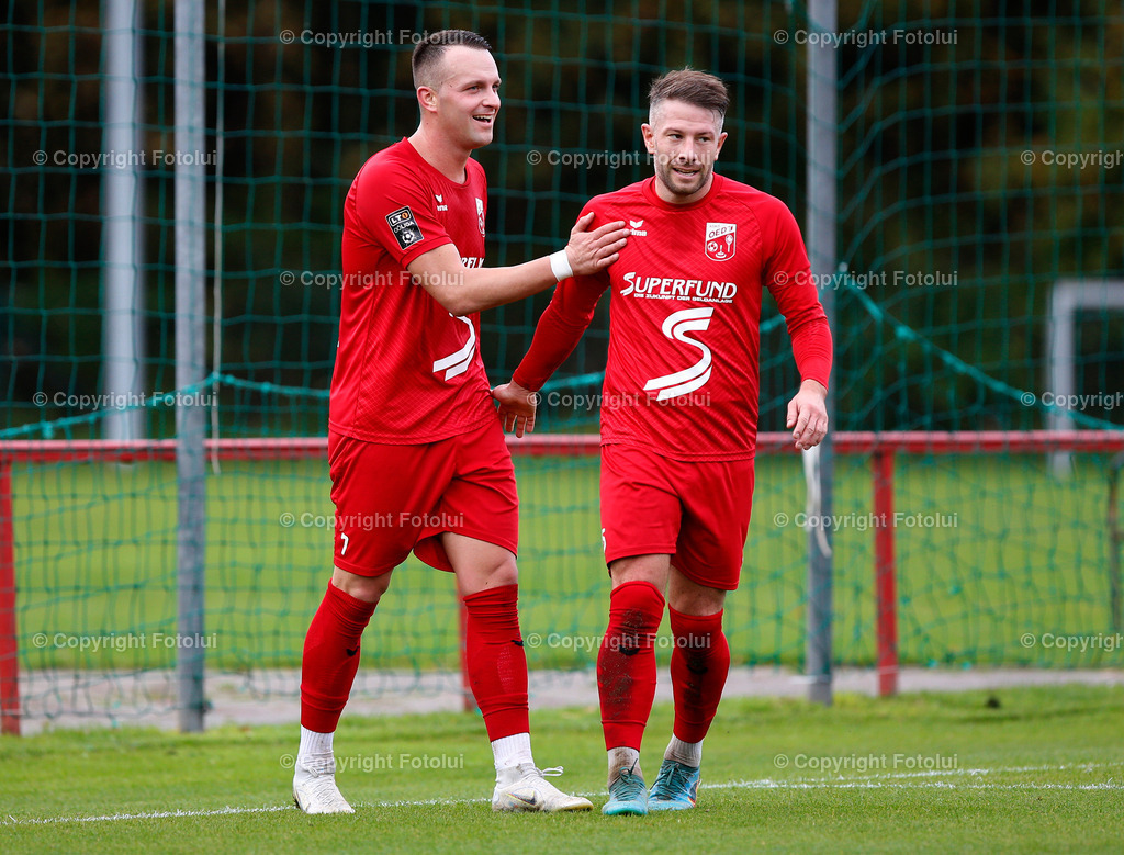 A_LUI_221022_24 | SPORT,FUSSBALL,LT1 OOE LIGA ASKOE OEDT-ATSV STADL-PAURA 22.10-2022 IM BILD:DIE BEIDEN TORSCHUETZEN NENAD VIDACKOVIC UND MANUEL SCHMIDL (BEIDE OEDT)FOTO:FOTOLUI