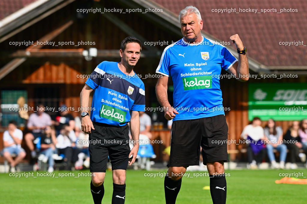 SV Dellach Gail vs. SAK 29.5.2023 | Schlacher Marco, Erblick Eric, Referees