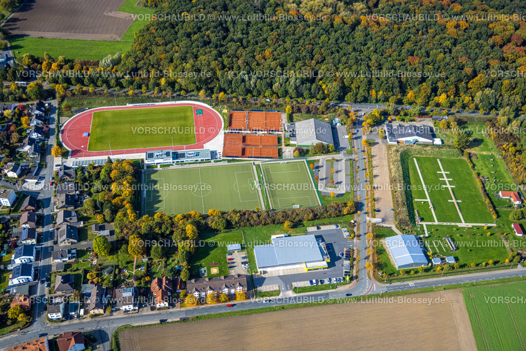 Hamm221003326 | Luftbild, HSC-Sportanlage, HSC 08 Hammer Sportclub, Fußballplätze, Tennisplätze, Bogensportzentrum, Rhynern, Hamm, Ruhrgebiet, Nordrhein-Westfalen, Deutschland