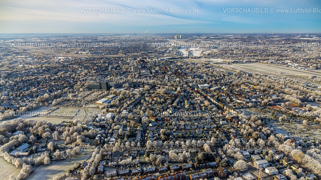 Hamm221202746 | Luftbild, Winterliche Innenstadt mit Fernsicht, Mitte, Hamm, Ruhrgebiet, Nordrhein-Westfalen, Deutschland