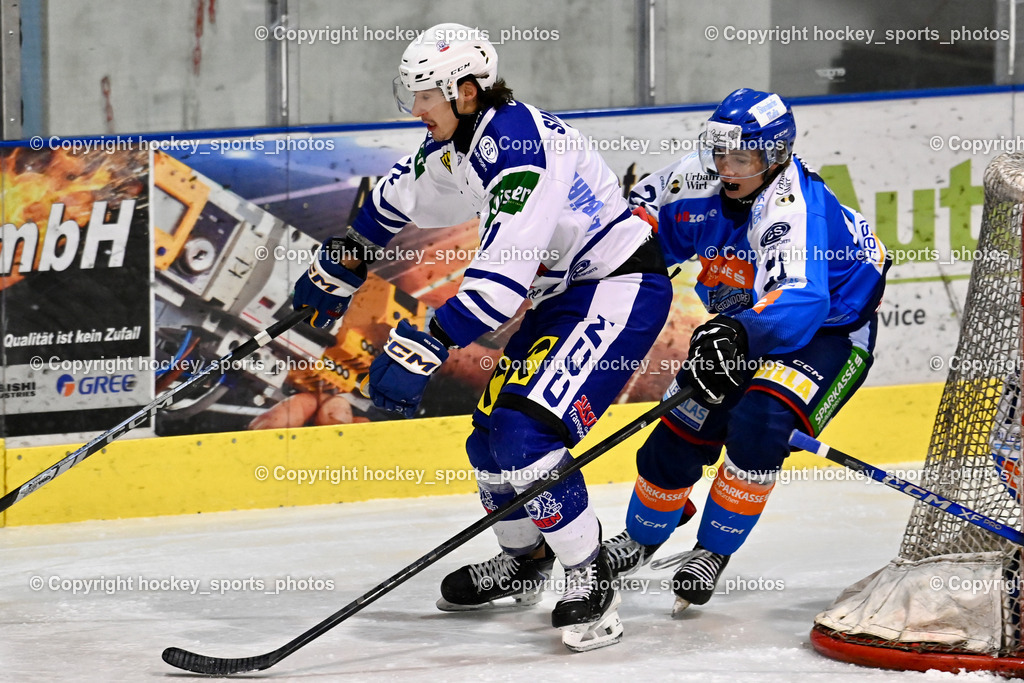ESC SPARKASSE STEINDORF vs. UECR Huben  | #71 Sinegubovs Antons UECR EISBÄREN HUBEN, #21 Walder Patrik ESC Steindorf, ESC SPARKASSE STEINDORF vs. UECR Huben , ESC SPARKASSE STEINDORF vs. UECR Huben  am 06.02.2026 in Steindorf (Ossiachersee Halle), Austria, (Photo by Bernd Stefan)