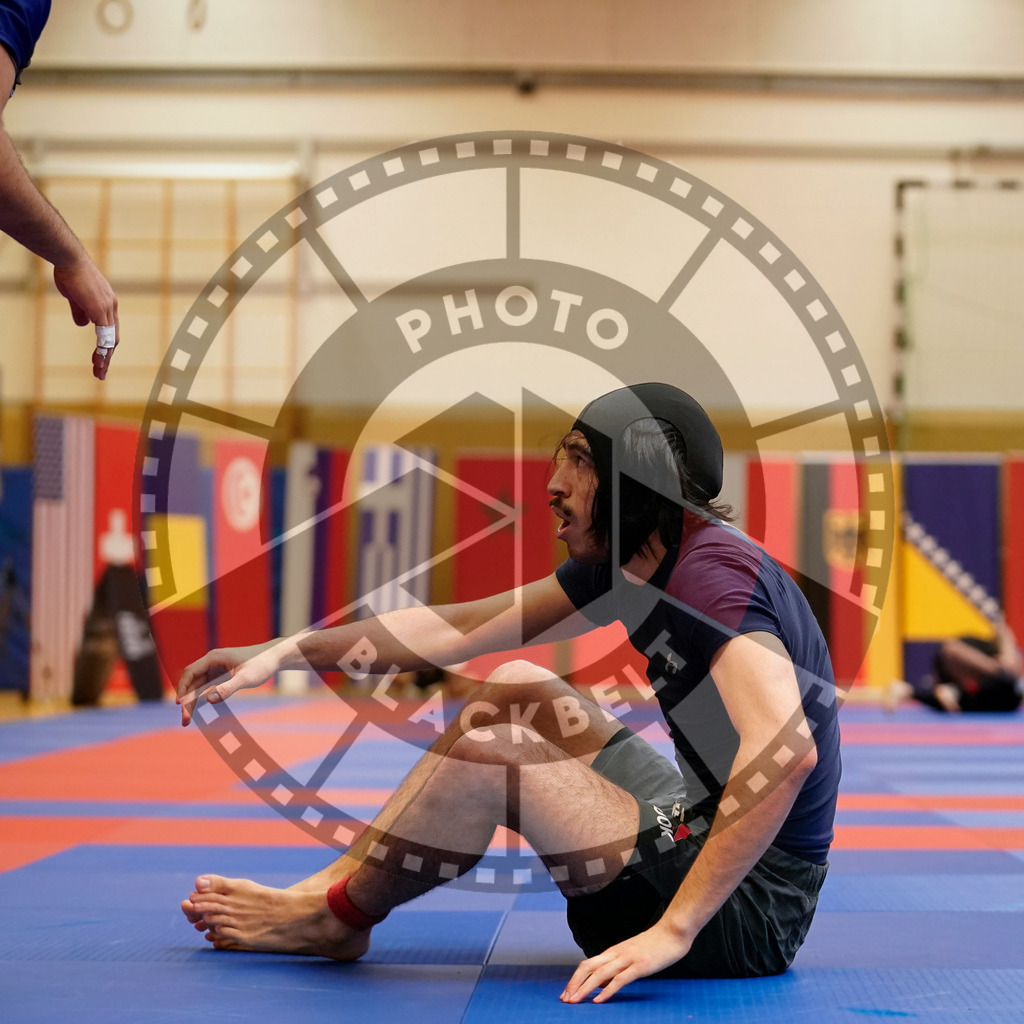 20240203PBB09208 | Fighters compete during the Brazilian Jiu-Jitsu Championship of the AJP Tour in Maintal by Frankfurt am Main, Germany, on February 2, 2024.