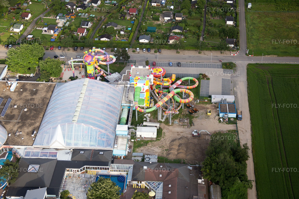 Luftbild: Weinheim-Lützelsachsen, Miramar im Ortsteil Lützelsachsen in Weinheim im Bundesland Baden-Württemberg in Deutschland. Foto: IMG_090718.jpg vom 04.07.2016 durch Werner Riehm/FLY-FOTO.de