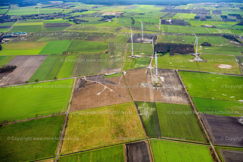 Alfstedt_Windpark_ELS_3849040223 | ALFSTEDT 04.02.2023 Havarierte WEA Windkraftanlage mit abgerissenen Rotorblatt in Alfstedt im Bundesland Niedersachsen, Deutschland. Weiterführende Informationen bei: Energiekontor AG. // Damaged WEA wind turbine with a torn off rotor blade in Alfstedt in the state Lower Saxony, Germany. Further information at: Energiekontor AG. Foto: Martin Elsen