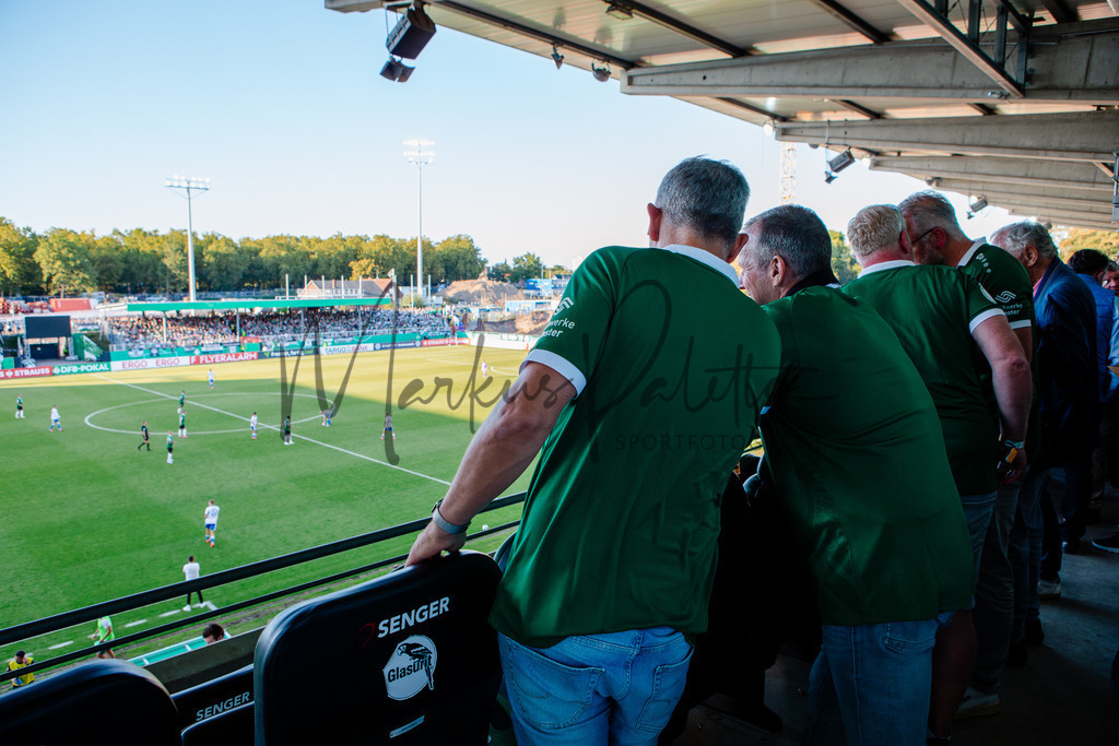 DFB-Pokal 2025/2026, 1. Runde: SC Preußen Münster - Hertha BSC Berlin | Münster, 18.08.2025: DFB-Pokal 2025/2026, 1. Runde, SC Preußen Münster gegen Hertha BSC Berlin im LVM-Preußenstadion in Münster.(Foto: sportfotografie.ms | Markus Paletta) - Realisiert mit Pictrs.com