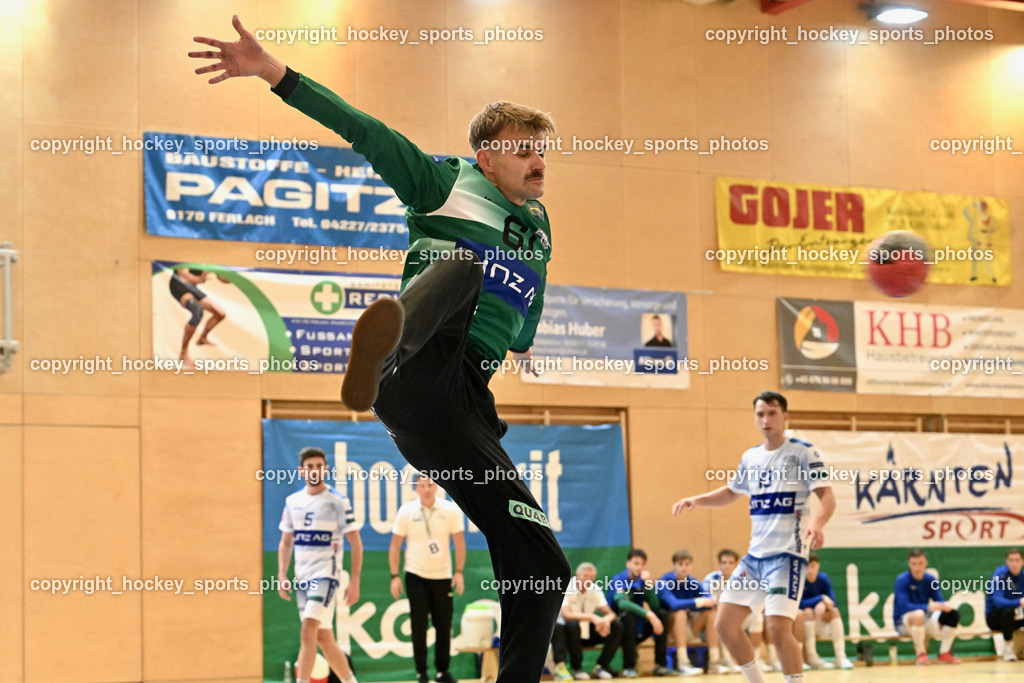 SC Ferlach vs. HC Linz AG 11.10.2023 | #61 KAIPER Florian HC LINZ, SC Ferlach vs. HC Linz AG 11.10.2023, SC Ferlach vs. HC Linz AG am 11.10.2023 in Ferlach (Ballspielhalle Ferlach), Austria, (Photo by Bernd Stefan)