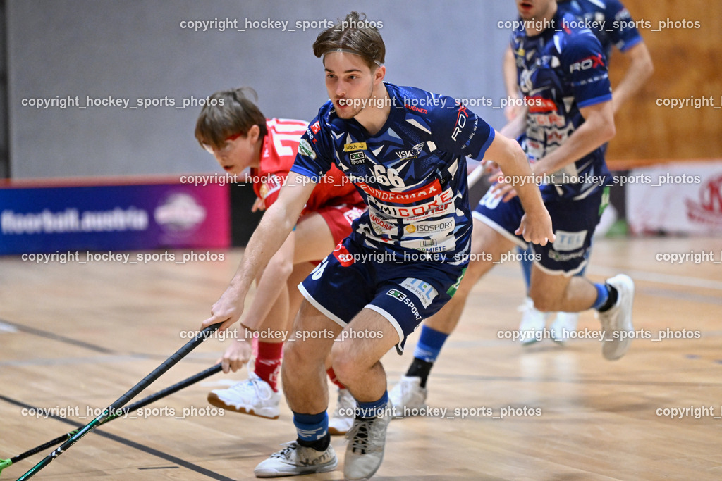 KAC Floorball vs. VSV Unihockey | #66 Jakob Rainer VSV Unihockey, KAC Floorball vs. VSV Unihockey, KAC Floorball vs. VSV Unihockey am 21.03.2026 in Klagenfurt (Ballspielhalle Waidmannsdorf), Austria, (Photo by Bernd Stefan)