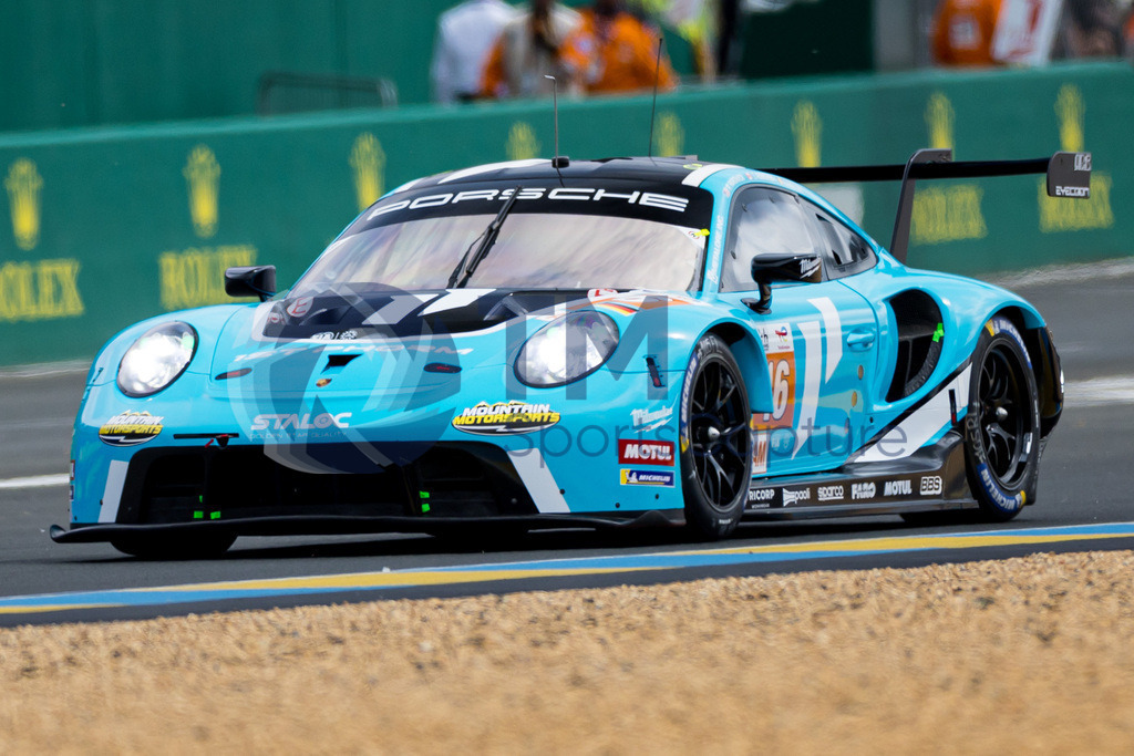 Trainproduction-20230610-2075 | LE MANS,FRANCE,10.Jun.23 - MOTORSPORTS - WEC, FIA World Endurance Championships, 24 Hours of Le Mans, Circuit de la Sarthe, race. Image shows Ryan Hardwick (USA), Zacharie Robichon (CAN) and Jan Heylen (BEL/ Proton Competition). Photo: Trainproduction / Matthias Trinkl