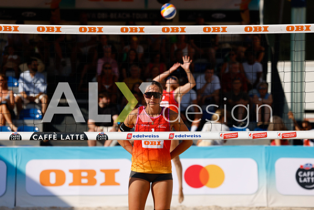 Obi BeachTour 2026 - Basel | BASEL, SWITZERLAND - JULY 17: JASMINE WANDELER (SUI) during the Obi BeachTour 2026 match between WANDELER / STOLZ (SUI) and GRÜNIG / PROBST (SUI) at Barfüsserplatz on July 17, 2026 in Basel, Switzerland. - Realisiert mit Pictrs.com