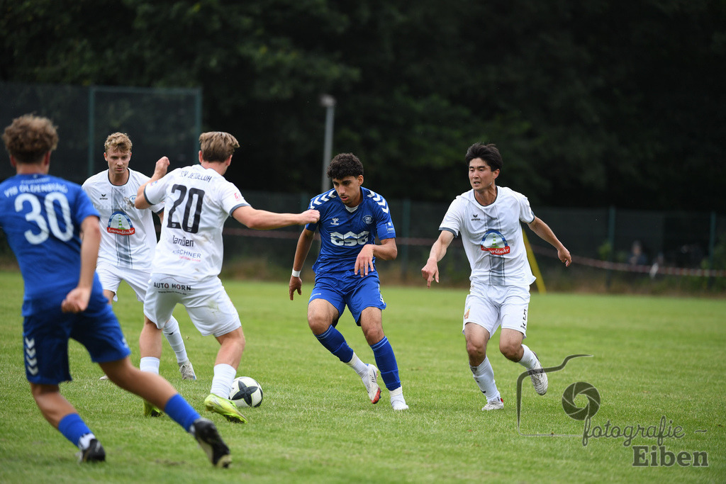 Sport-Duwe Cup | Sport-Duwe Cup Oldenburg; SSV Jeddenloh (weiß)-VFB Oldenburg (blau) am 05.07.2025 in Oldenburg (Sportanlage TuS Eversten), Photo: Philip Eiben 2025 - Realisiert mit Pictrs.com