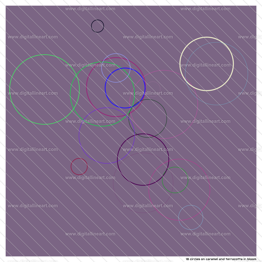 18-circles-caramel-and-terracotta-in-bloom | digitallineart - Realisiert mit Pictrs.com