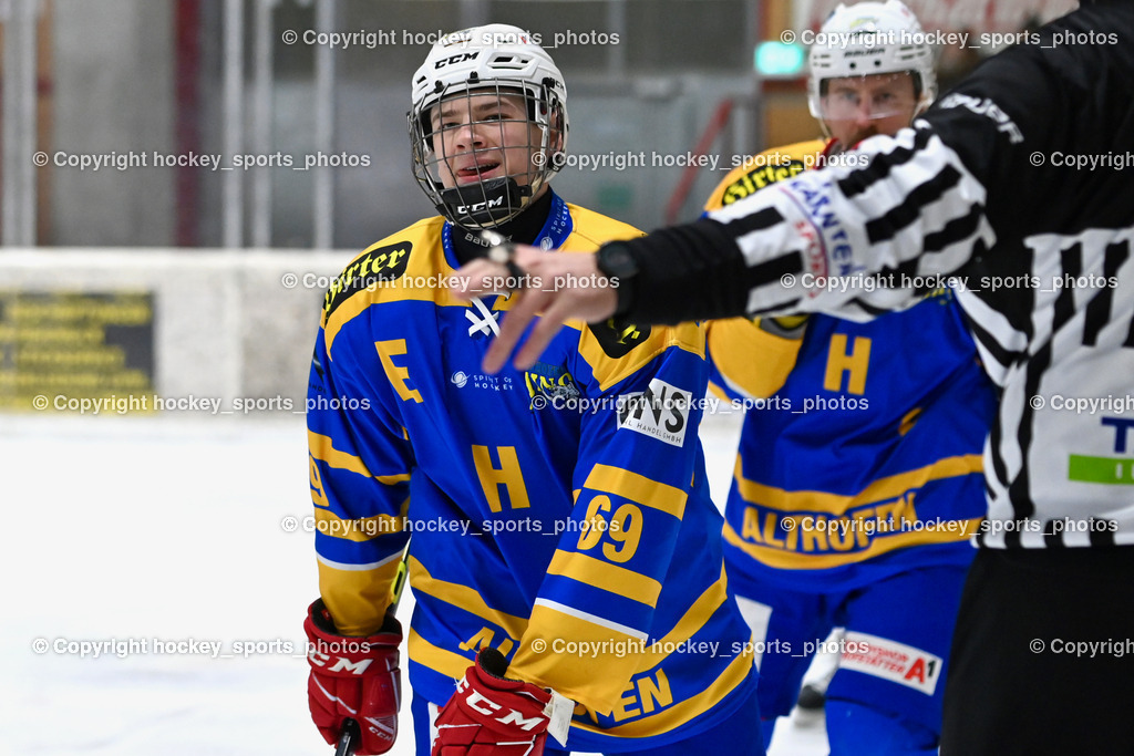 EC MET PHOTOVOLTAIK HORNETS SPITTAL vs. EHC Althofen  | #69 Kropiunig Arno 1. EHC ALTHOFEN, EC MET PHOTOVOLTAIK HORNETS SPITTAL vs. EHC Althofen , EC MET PHOTOVOLTAIK HORNETS SPITTAL vs. EHC Althofen  am 25.01.2025 in Villach (Stadthalle Villach), Austria, (Photo by Bernd Stefan)