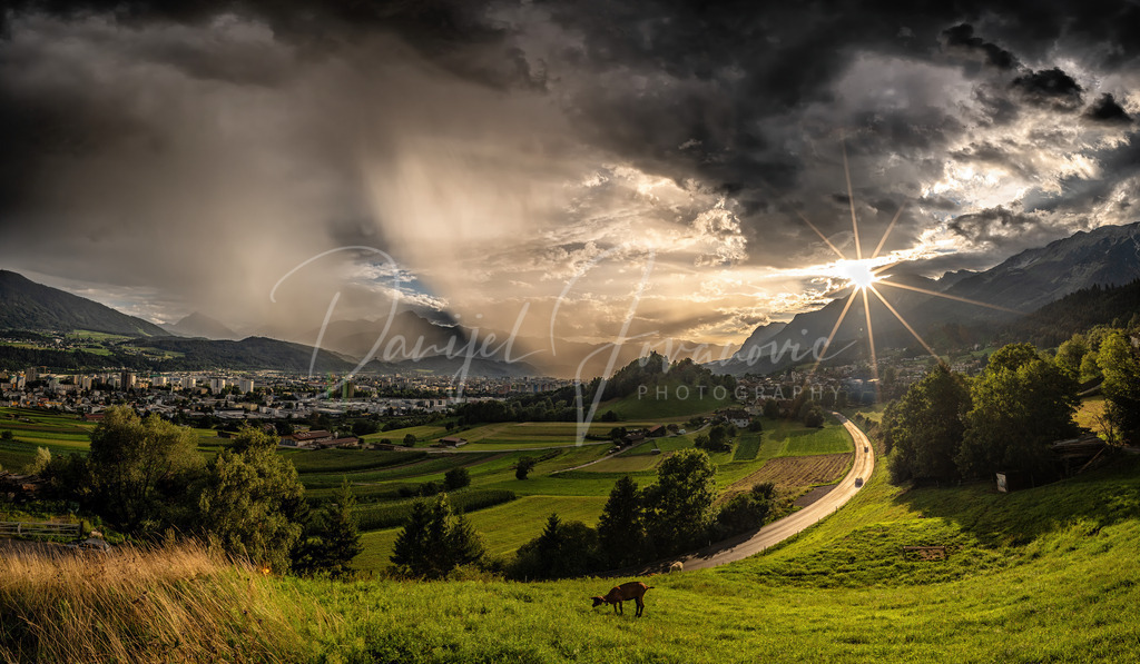 Wetterstimmung | Grandiose Stimmung über Innsbruck und Arzl