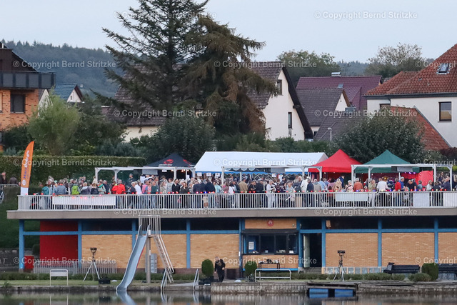 IMG_0024-2 | Tagsüber präsentierten sich die Vereine mit ihren Informationsständen und unterrichteten die Besucher über ihre vielfältigen ehrenamtlichen Tätigkeiten und Aufgaben. Und was wäre das "Juessee in Flammen" ohne Livemusik? Musiker unterschiedlichster Stilrichtungen unterhielten die Besucher auf 4 Bühnen. In den Abendstunden tauchte der Juessee und das Ufer in bunte Farben und Lichter und war Motiv für viele Fotografen und Handynutzer. - Realisiert mit Pictrs.com