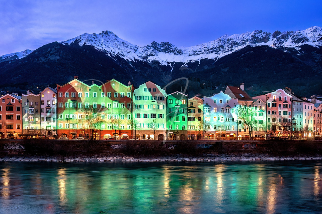 Bergsilvester | Fassadenmapping Mariahilf