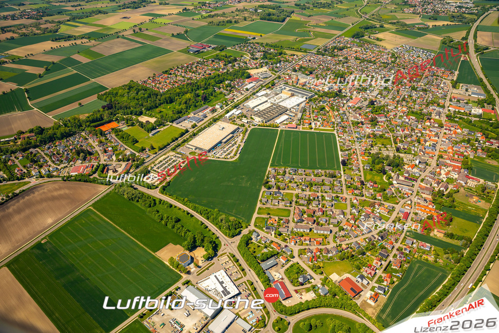 Luftaufnahme  Meyfried  Asbach-Bäumenheim Das Luftbild wurde 2025 vom UL-Flugzeug heraus erstellt ( keine Drohne ) - Hochauflösende Luftaufnahme -Nicht vergleichbar mit Google Maps oder Satelittenbilder- Die Geschenkidee !Mit Lizenz und Bildrechte bestellbar