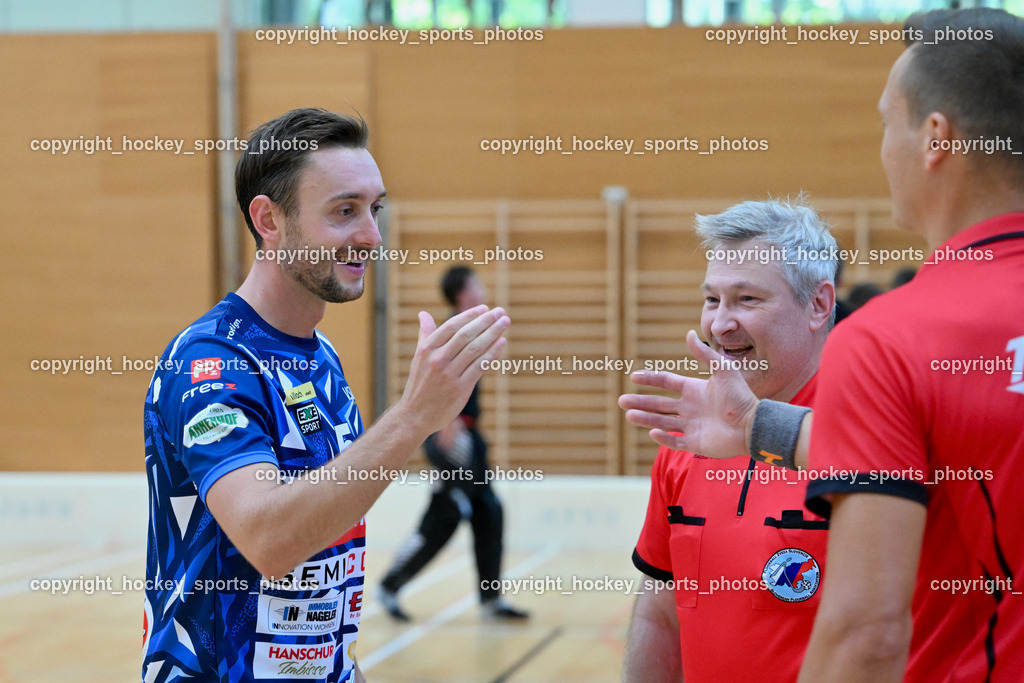 VSV Unihockey vs. Dunai Krokodilok 9.9.2023 | #5 Michael Kanduth, Andraž Zupančič Referee