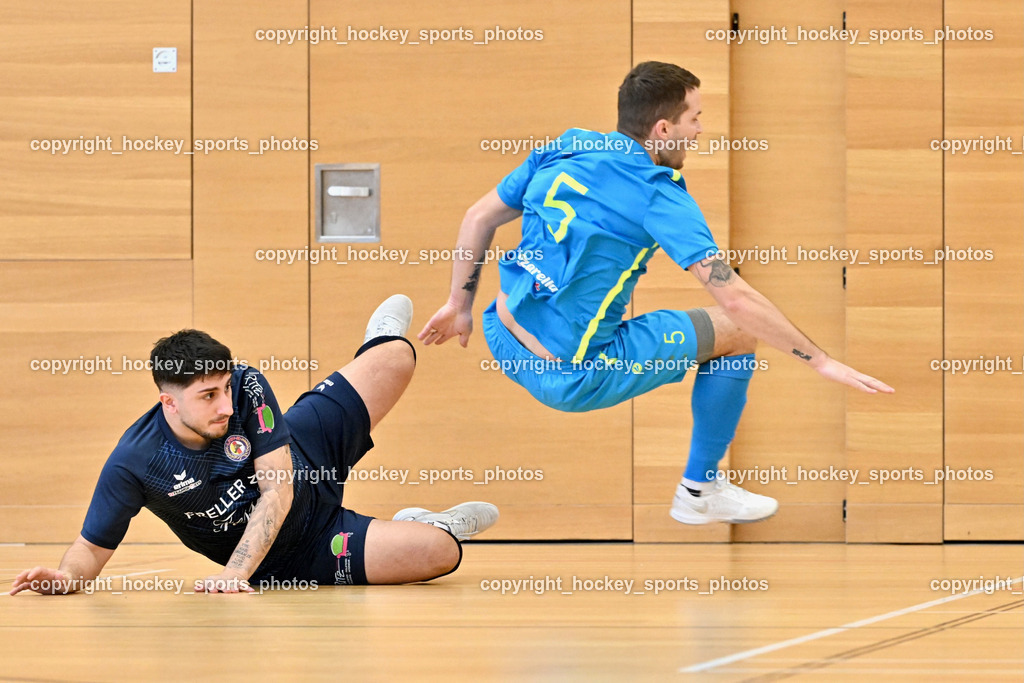 LPSV Kärnten vs. Futsal Versli Klagenfurt | #5 Rok Rednak versli.at Klagenfurt, #4 Ivan Krnjic LPSV-Kärnten, LPSV Kärnten vs. Futsal Versli Klagenfurt, LPSV Kärnten vs. Futsal Versli Klagenfurt am 01.02.2026 in Villach (Ballspielhalle St. Martin), Austria, (Photo by Bernd Stefan)