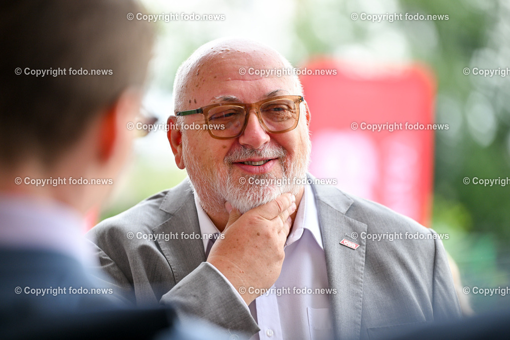 Festakt_ OeBB Gleisausbau_ Baustart_ 01.07.2024-36 | 01.07.2024, Hoersching, AUT, Festakt OeBB-anlaesslich des 4-gleisigen Ausbau des Abschnitt Linz - Marchtrenk, im Bild Andreas Mattae (Vorstandvorsitzender der OeBB)