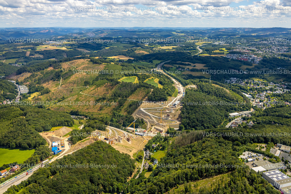 Luedenscheid240709110 | Lüdenscheid, Rahmedetalbrücke, A45, Sauerlandlinie, Sauerland, Nordrhein-Westfalen, Deutschland