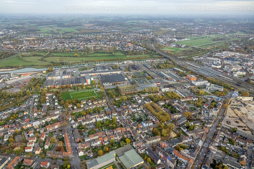 Hamm221012056 | Luftbild, Hafen Hamm, Hauptbahnhof Hamm, Datteln-Hamm-Kanal, Mitte, Hamm, Ruhrgebiet, Nordrhein-Westfalen, Deutschland