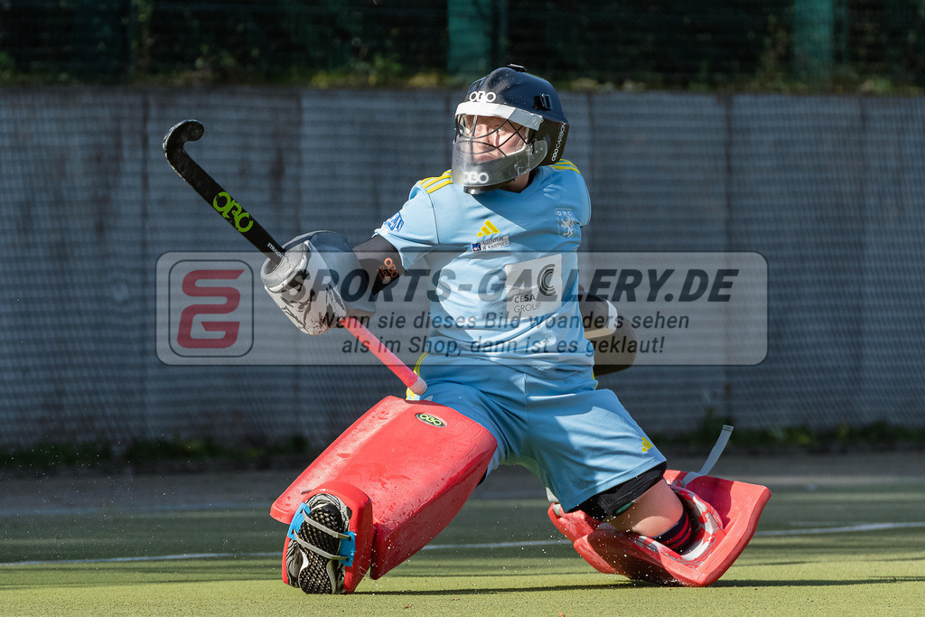 HK_20231007_105022 | 1.Bundesliga Damen Düsseldorfer HC - Großflottbeker THGC am 7.10.2023 DHC, Düsseldorf , Femke Jovy ( Torfrau Düsseldorfer HC #1 )