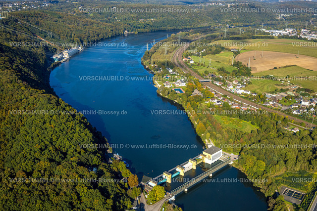Hagen241005645 | Luftbild, Hengsteysee mit RWE Koepchenwerk, Laufwasserkraftwerk Hengstey und Hengsteysee-Brücke Ost historische Sehenswürdigkeit, Strandhaus Salitos Beach Hengsteysee, Freibad Südufer, Boele, Hagen, Ruhrgebiet, Nordrhein-Westfalen, Deutschland
