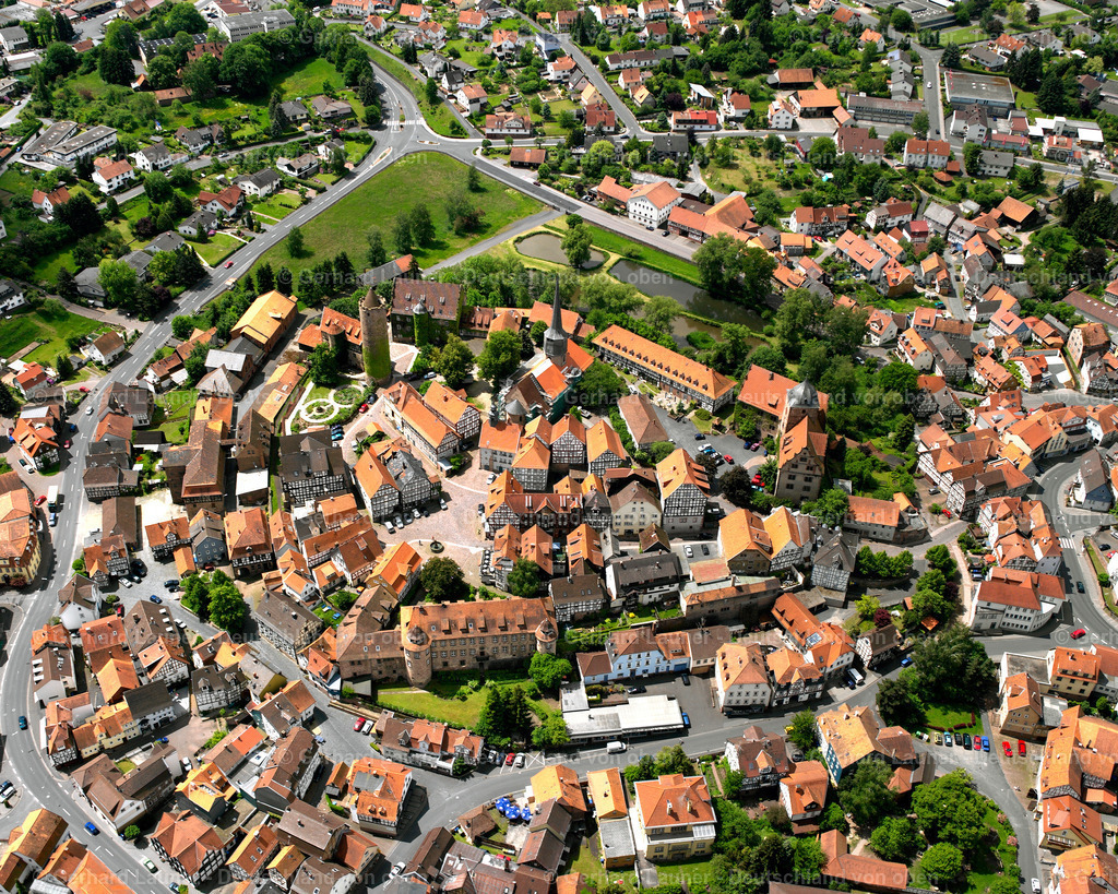 2615594 | SCHLITZ 09.06.2006 Stadtansicht des Innenstadtbereiches  in Schlitz im Bundesland Hessen, Deutschland // City view on down town  in Schlitz in the state Hesse, Germany Foto: Gerhard Launer