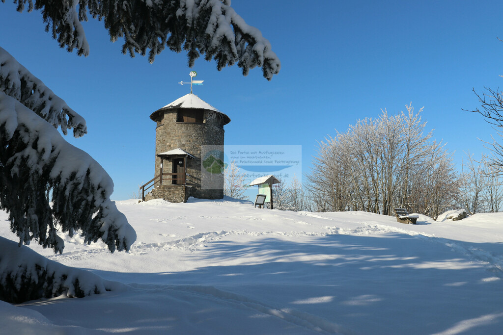 Frankenwarte Winter | Impressionen rund um Hochfranken - Frankenwald - Fichtelgebirge - Realisiert mit Pictrs.com