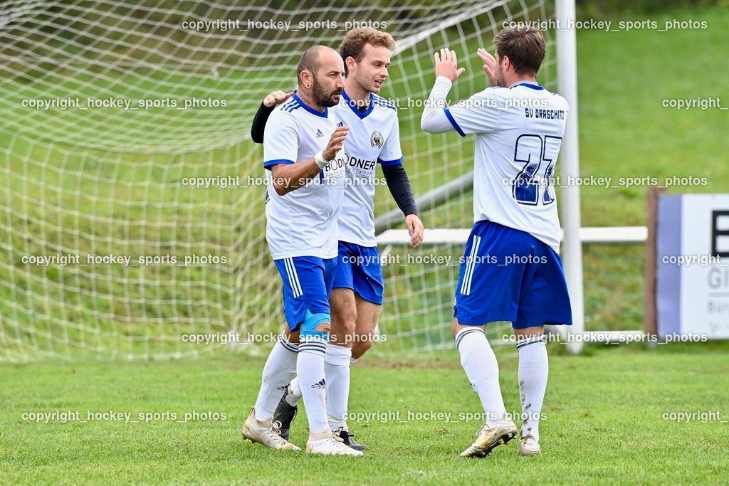 SV Draschitz vs. SC Magdalen 25.9.2022 | Jubel SV Draschitz, #31 Prettenthaler Rene, #6 Abuja Philipp, #27 Martinz Raphael