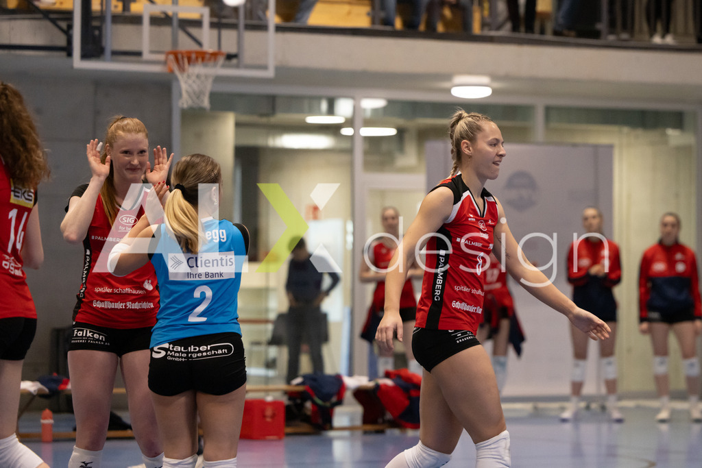 Volleyball I Frauen I Saison 2025-2026 I Volleyball NLA | Women I 1/4 Finals I  BIWI VFM - VC Kanti Schaffhausen I 01.03.2026 | 8 Lina-Marie Lieb (DE) (VC Kanti Schaffhausen) – Aussen - Realisiert mit Pictrs.com