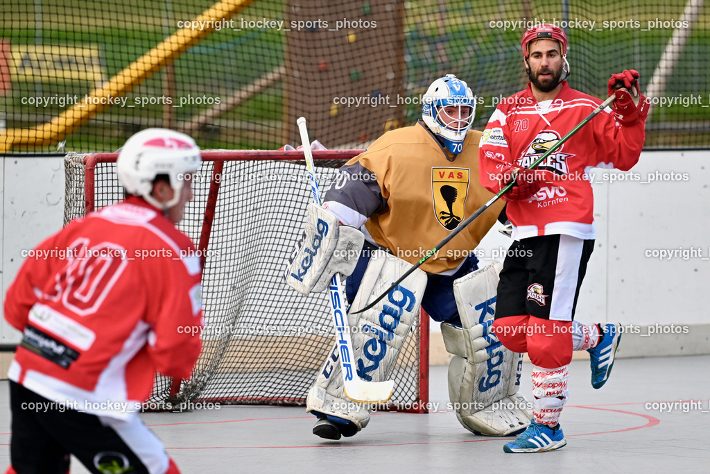 HSC Eagles Poggersdorf vs. VAS Ballhockey  | #70 Moser Lukas, #70 Schumnig Martin, HSC Eagles Poggersdorf vs. VAS Ballhockey , HSC Eagles Poggersdorf vs. VAS Ballhockey  am 17.07.2024 in Poggersdorf (Sportzentrum Poggersdorf), Austria, (Photo by Bernd Stefan)