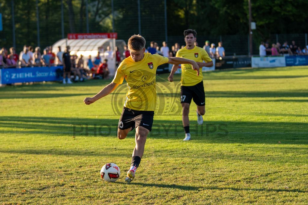 SSV Schwäbisch Hall vs. SG Sonnenhof Großaspach, Fussball, WFV-Pokal, 3. Runde, 11.08.2026 | Tor durch Lukas Stoppel (SG Sonnenhof Großaspach, #10) zum 0:6,SSV Schwäbisch Hall vs. SG Sonnenhof Großaspach, Fussball, WFV-Pokal, 3. Runde, 11.08.2026