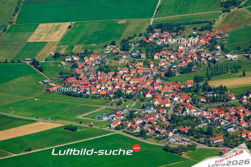 Schöne Luftaufnahme als Geschenk in Unteralba Dermbach - Die Luftbildaufnahme wurde 2025 vom UL-Flugzeug heraus erstellt ( keine Drohne ) - Hochauflösende Luftaufnahme -Nicht vergleichbar mit Google Maps oder Satelittenbilder- Die Geschenkidee !Mit Lizenz und Bildrechte bestellbar