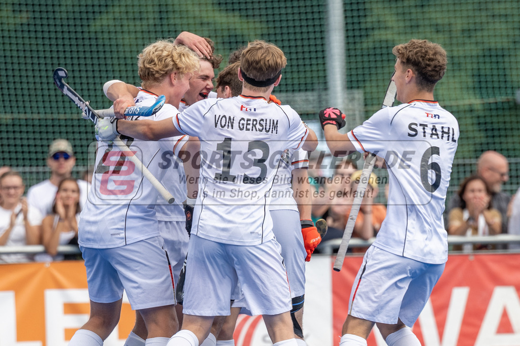 SFE_20230716_0388 | EuroHockey EM U18 Boys Final Belgium vs Germany am 16.07.2023 in Krefeld (Gerd-Wellen-Hockeyanlage), Photo: Stephan Fehrmann 2023 (Sports-Gallery)