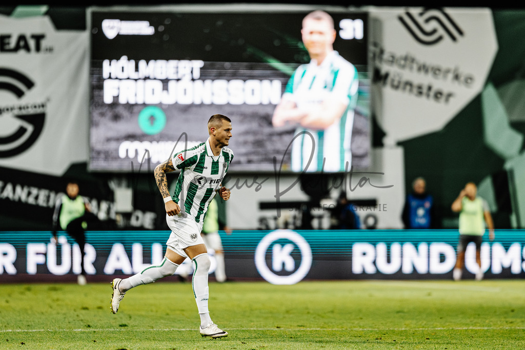 2. Bundesliga, Saison 2024/25, 7. Spieltag: SC Preußen Münster - FC Schalke 04 | Münster, 28.09.2024: 2. Bundesliga, 7. Spieltag, SC Preußen Münster gegen FC Schalke 04 im LVM-Preußenstadion in Münster. Foto: sportfotografie.ms | Markus Paletta - Realisiert mit Pictrs.com