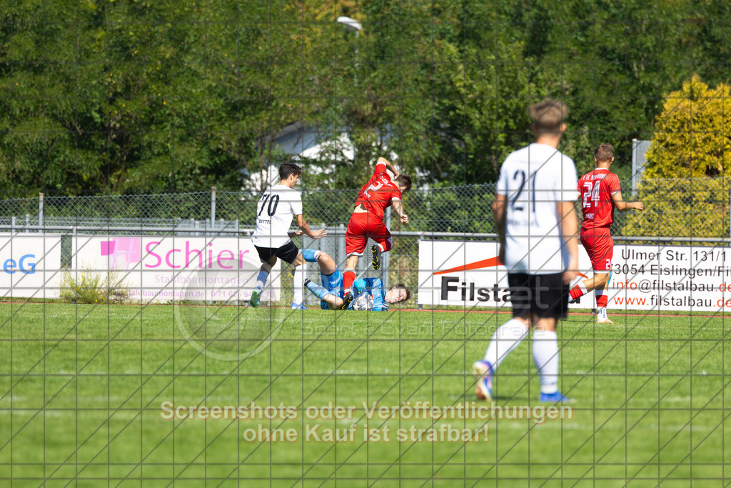 20260906_134214_0205_(c)_by_PhotoPeet | #,1.FC Donzdorf II (rot) vs. SGM Jebenhausen-Bezgenriet (weiß), Fußball, Kreisliga A3 - Bezirk Neckar/Fils, 02. Spieltag, Saison 2026/2027, Rasenplatz Lautertal Stadion, Süßener Straße 16, 73072 Donzdorf, 06.09.2026 - 13:00 Uhr,Foto: PhotoPeet / Sport- &amp; Eventfotografie / Peter Harich
