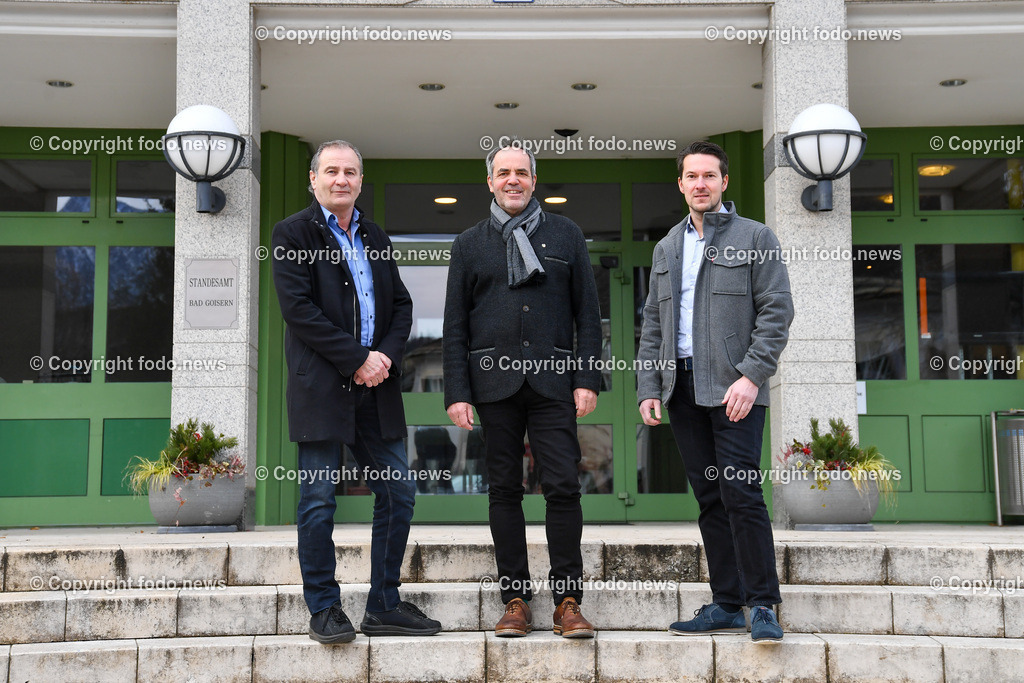 Bad Goisern_ 13.01.2023-18 | 13.01.2023, Bad Goisern, AUT, Bad Goisern, im Bild Alfred Pfandl FP, Gemeindevorstand Raumordnung), Schilcher Leopold (SP, Buergermeister Bad Goisern), Hansjoerg Peer (VP, Vize.- Bgm. Bad Goisern, Gemeinderat)
