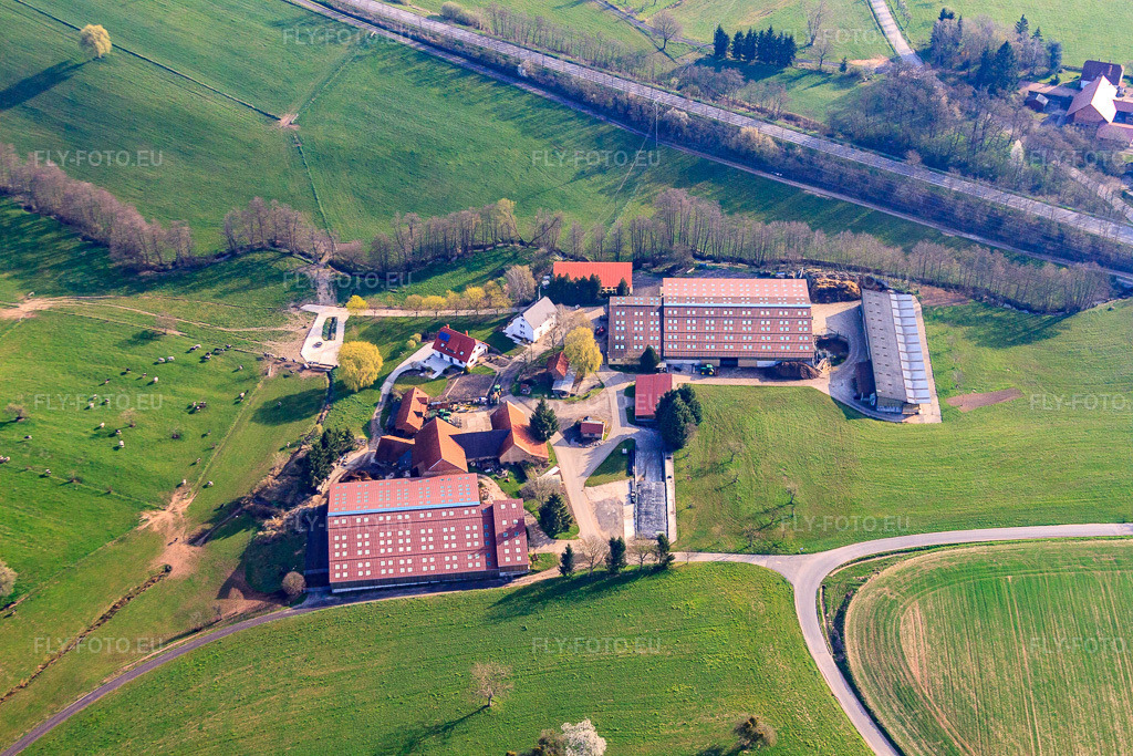 Vue aérienne: Lauterbacherhof à Reichshoffen dans le département Bas Rhin, France – .Photo: IMG_63736.jpg prise le 30/03/2014 par Werner Riehm/FLY-FOTO.eu – Résolution de l'original: 4752 x 3168 px